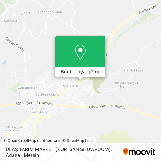 ULAŞ TARIM MARKET (KURTSAN SHOWROOM) harita