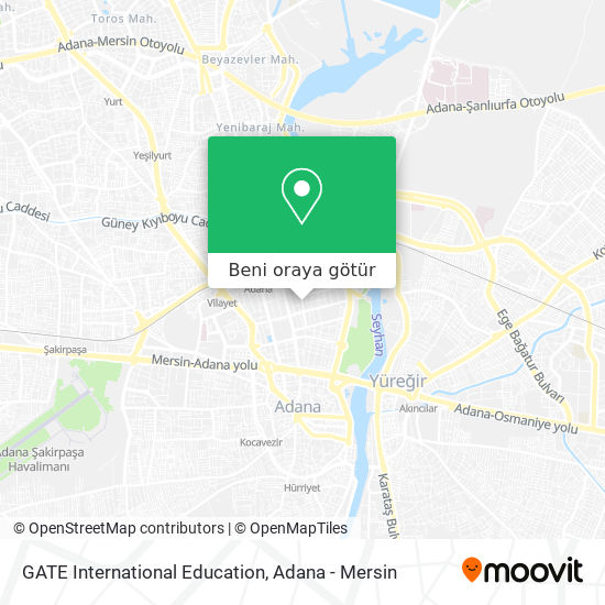 GATE International Education harita