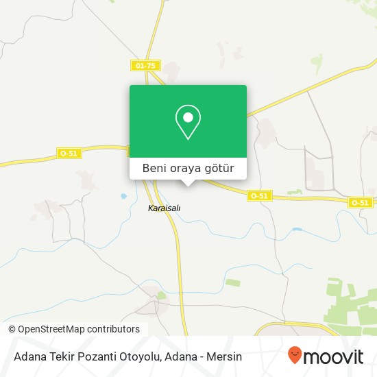 Adana Tekir Pozanti Otoyolu harita