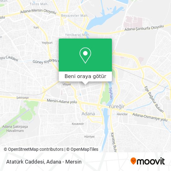 Atatürk Caddesi harita