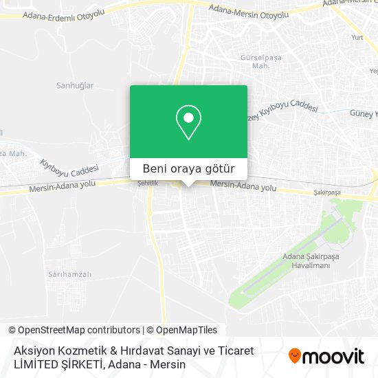 Aksiyon Kozmetik & Hırdavat  Sanayi ve Ticaret  LİMİTED ŞİRKETİ harita