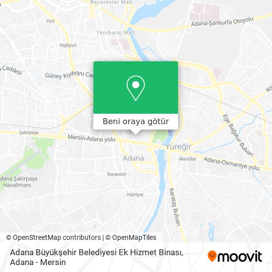 Adana Büyükşehir Belediyesi Ek Hizmet Binası harita