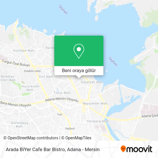 Arada BiYer Cafe Bar Bistro harita