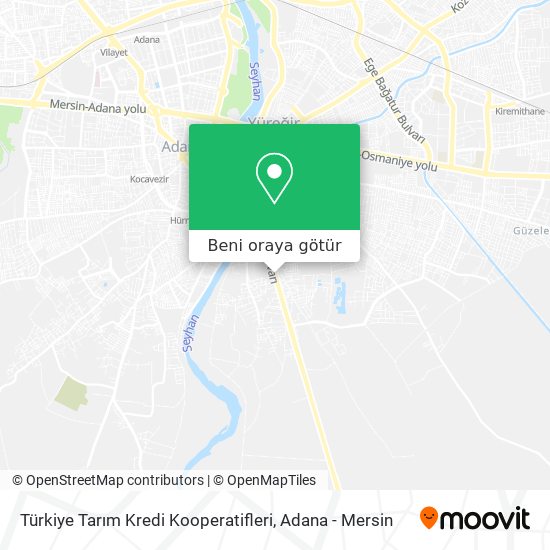 Türkiye Tarım Kredi Kooperatifleri harita