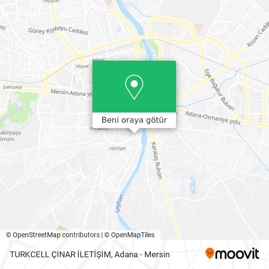 TURKCELL ÇINAR İLETİŞİM harita