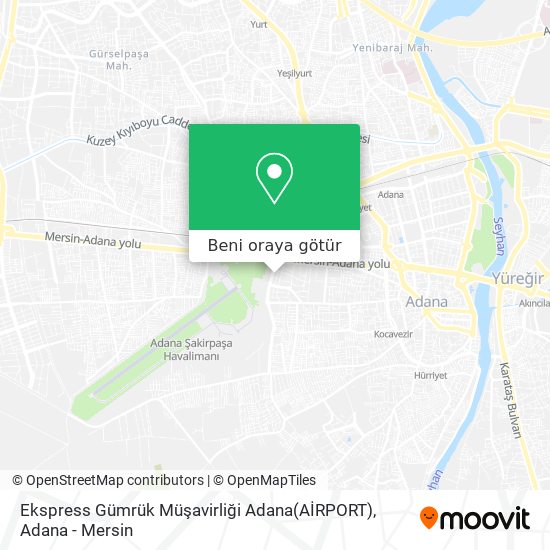 Ekspress Gümrük Müşavirliği Adana(AİRPORT) harita