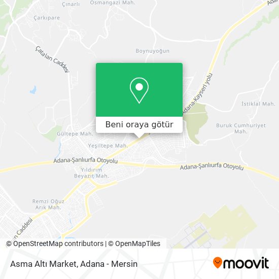 Asma Altı Market harita