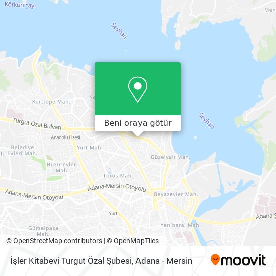 İşler Kitabevi Turgut Özal Şubesi harita
