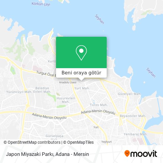 Japon Miyazaki Parkı harita