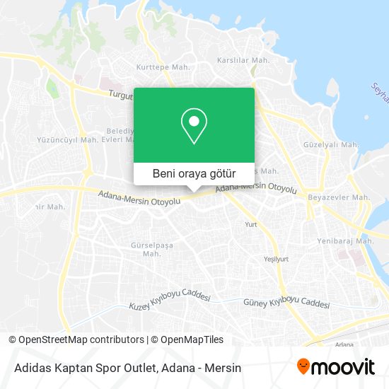 Adidas Kaptan Spor Outlet harita