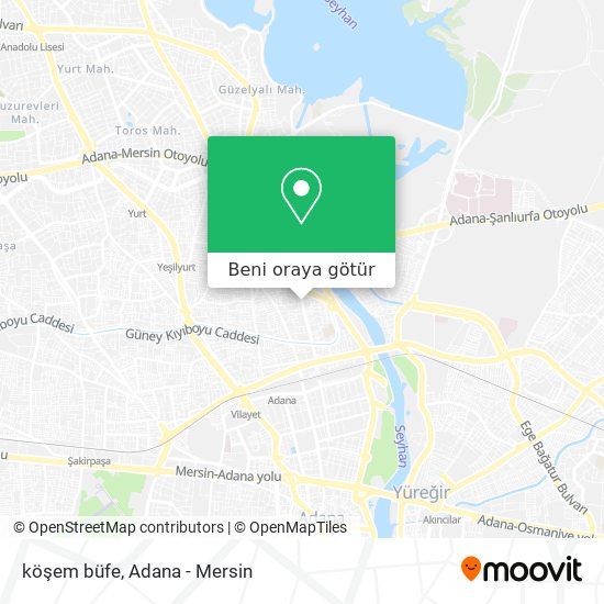 köşem büfe harita