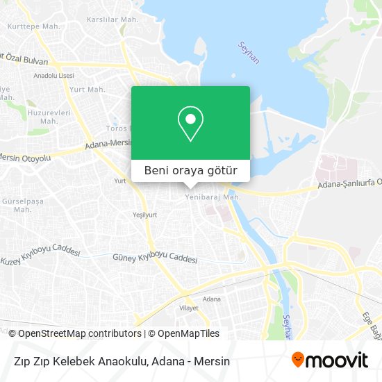 Zıp Zıp Kelebek Anaokulu harita
