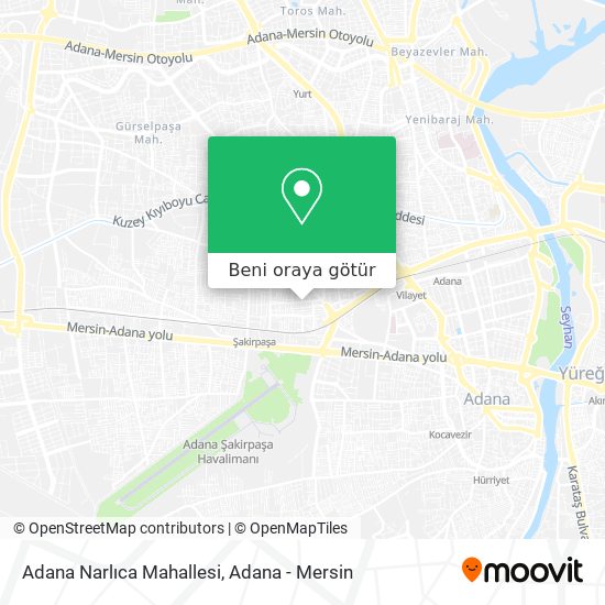 Adana Narlıca Mahallesi harita