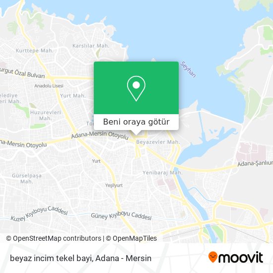 beyaz incim tekel bayi harita