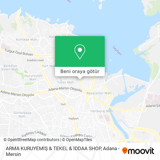 ARMA KURUYEMİŞ & TEKEL & İDDAA SHOP harita