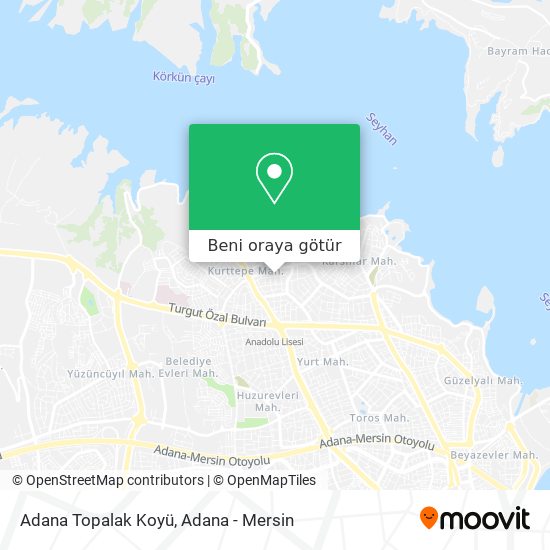 Adana Topalak Koyü harita