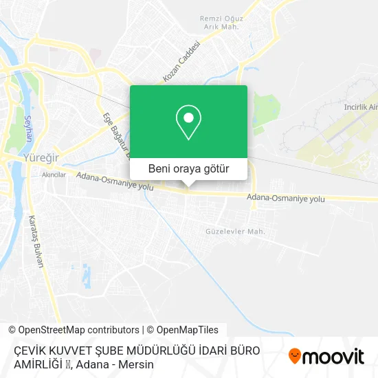 ÇEVİK KUVVET ŞUBE MÜDÜRLÜĞÜ İDARİ BÜRO AMİRLİĞİ ✍ harita