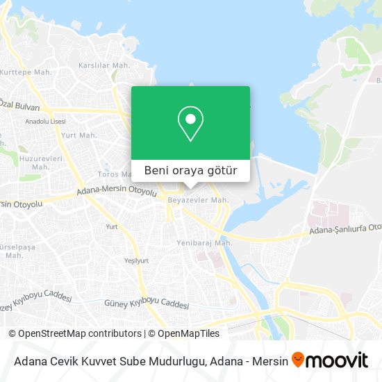 Adana Cevik Kuvvet Sube Mudurlugu harita