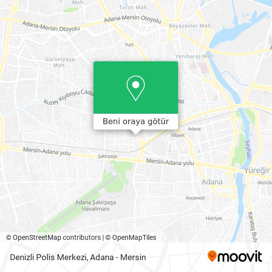 Denizli Polis Merkezi harita