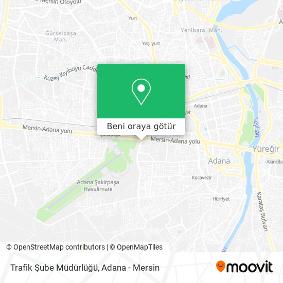 Trafik Şube Müdürlüğü harita