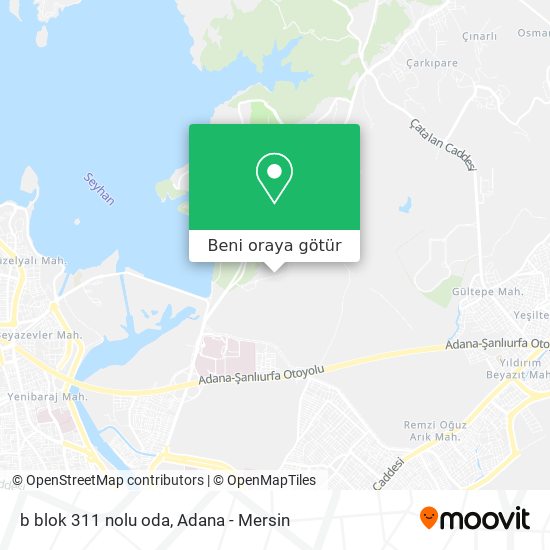 b blok 311 nolu oda harita