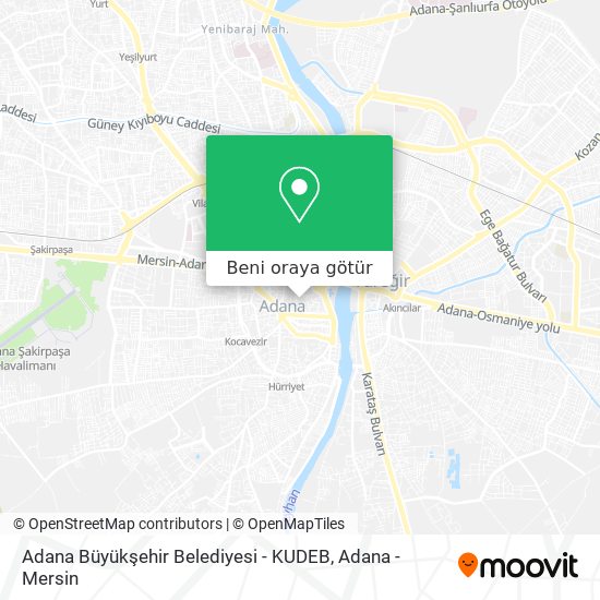 Adana Büyükşehir Belediyesi - KUDEB harita