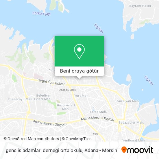 genc is adamlari dernegi orta okulu harita