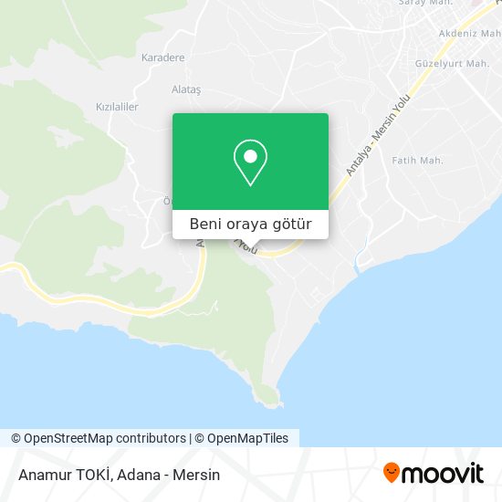 Anamur TOKİ harita