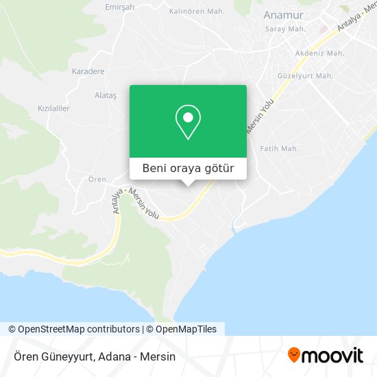 Ören Güneyyurt harita