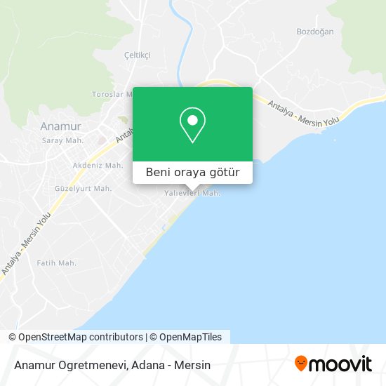 Anamur Ogretmenevi harita