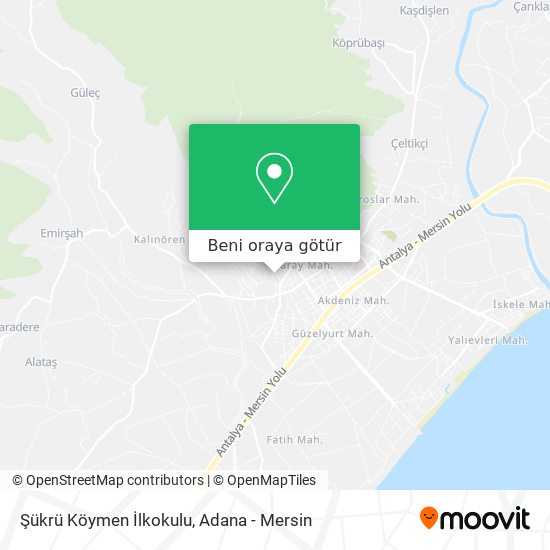 Şükrü Köymen İlkokulu harita