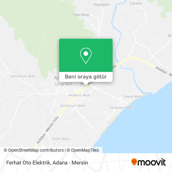 Ferhat Oto Elektrik harita
