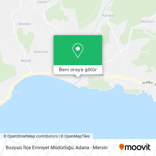 Bozyazı İlçe Emniyet Müdürlüğü harita