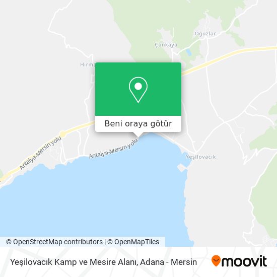 Yeşilovacık Kamp ve Mesire Alanı harita