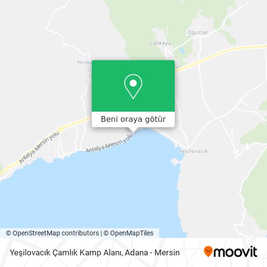 Yeşilovacık Çamlık Kamp Alanı harita