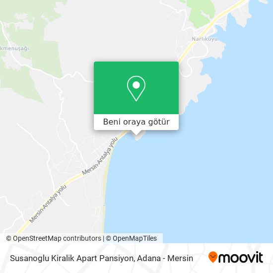 Susanoglu Kiralik Apart Pansiyon harita