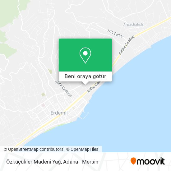 Özküçükler Madeni Yağ harita