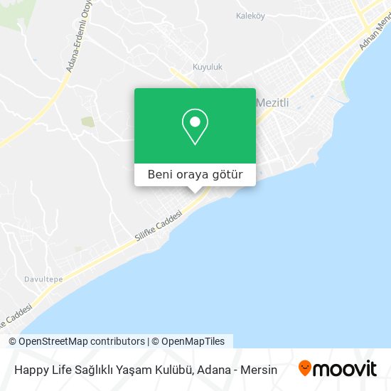 Happy Life Sağlıklı Yaşam Kulübü harita