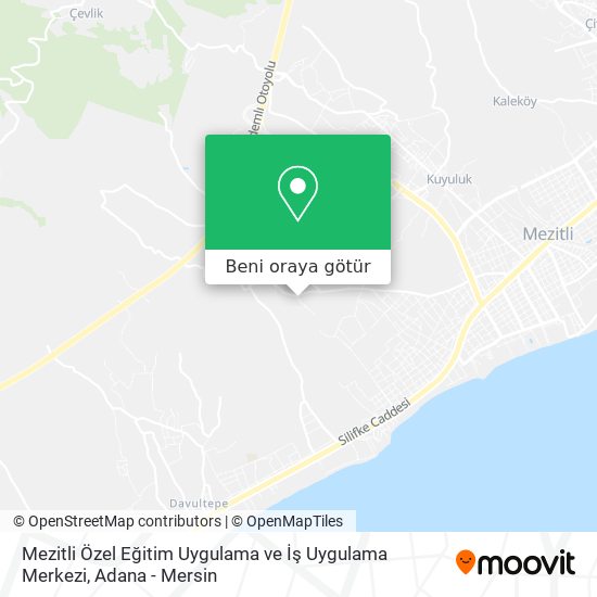 Mezitli Özel Eğitim Uygulama ve İş Uygulama Merkezi harita