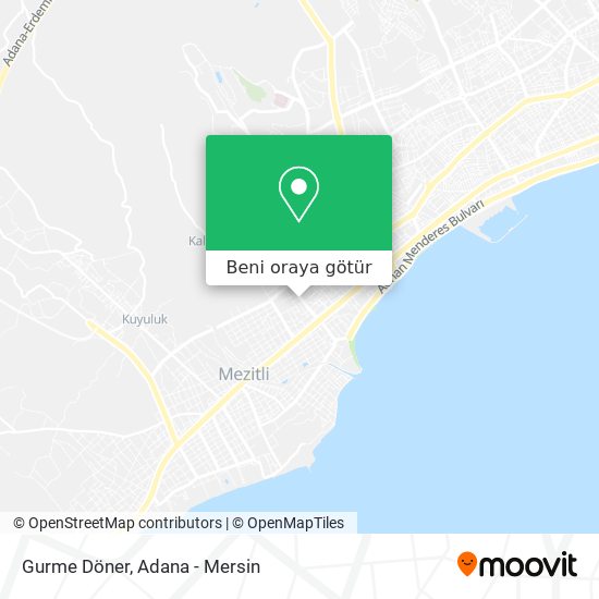 Gurme Döner harita