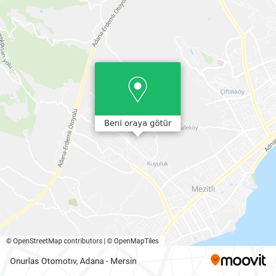 Onurlas Otomotıv harita