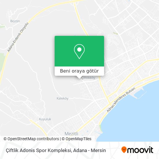 Çiftlik Adonis Spor Kompleksi harita