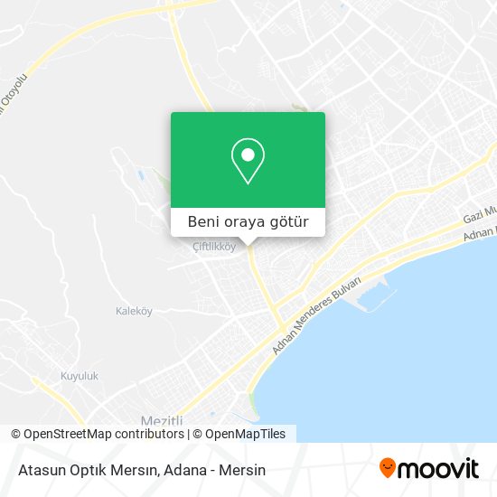 Atasun Optık Mersın harita