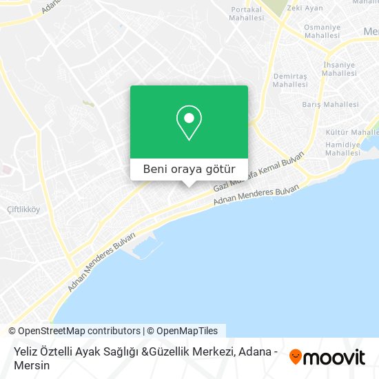 Yeliz Öztelli Ayak Sağlığı &Güzellik Merkezi harita