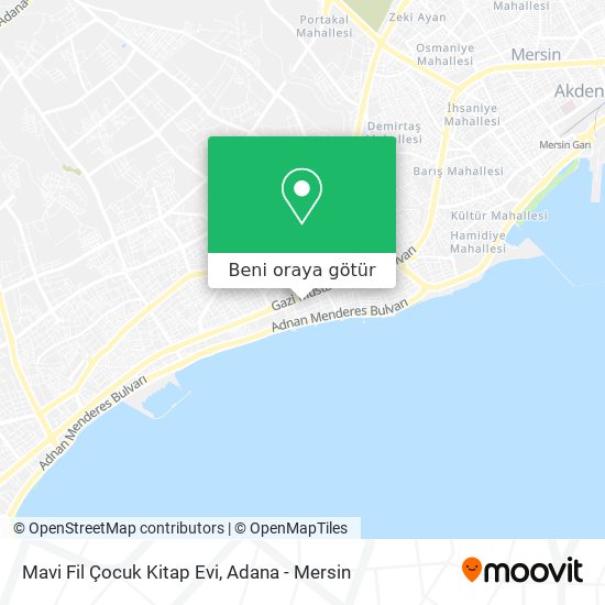 Mavi Fil Çocuk Kitap Evi harita