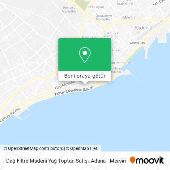 Dağ Filtre Madeni Yağ Toptan Satışı harita