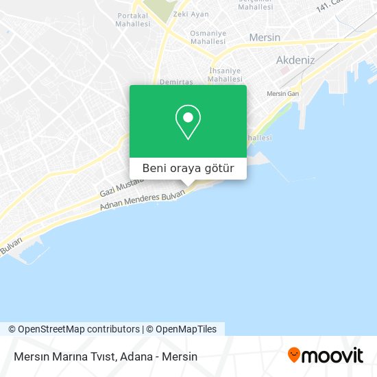 Mersın Marına Tvıst harita