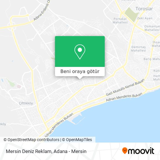 Mersin Deniz Reklam harita