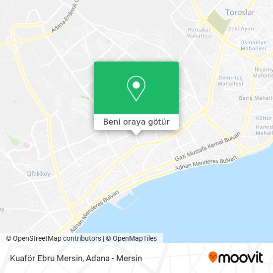 Kuaför Ebru Mersin harita