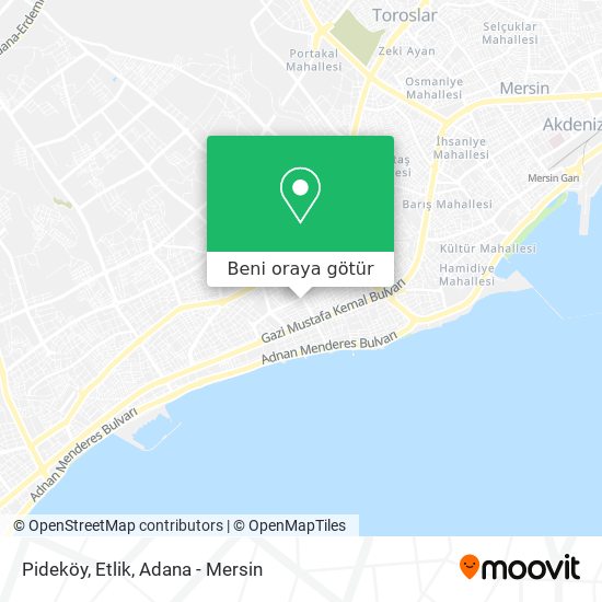 Pideköy, Etlik harita
